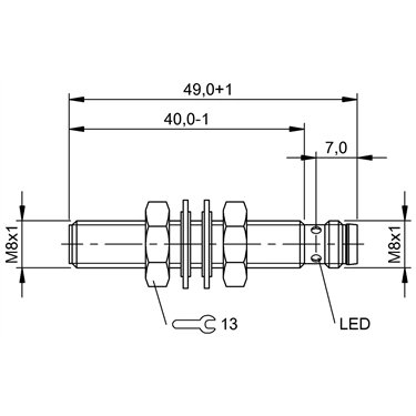 BES M08EG-PSC15A-S49G-W BALLUFF  - Codice di ordinazione: BES02YR