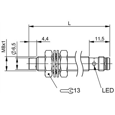 BES M08EH1-POC60F-S49G BALLUFF  - Codice di ordinazione: BES0550
