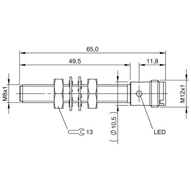 BES M08EI-PSY15B-S04G-D01 BALLUFF  - Codice di ordinazione: BES03EL