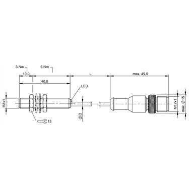 BES M08MG-GSC20B-BP00,3-GS04 BALLUFF  - Part Number: BES001Z