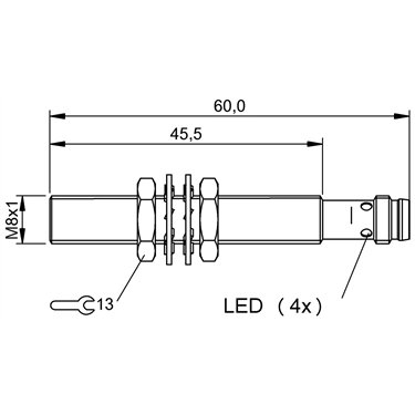 BES M08MH-PSC40B-S49G-507 BALLUFF  - Codice di ordinazione: BES02W6