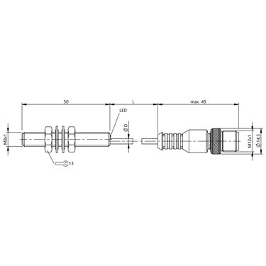 BES M08MI-PSC20B-BP00,2-GS04 BALLUFF  - Codice di ordinazione: BES003E