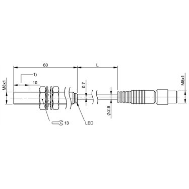 BES M08MM-PSC40B-BP00,3-GS49 BALLUFF  - Codice di ordinazione: BES05U8