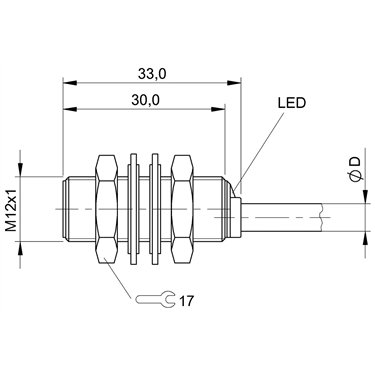 BES M12MD-PSC20B-BP05-003 BALLUFF  - Codice di ordinazione: BES03W2