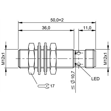 BES M12MF1-PSC30A-S04G-W BALLUFF  - Codice di ordinazione: BES02JZ