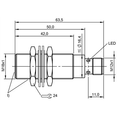 BES M18EG1-PSC10Z-S04G-S11 BALLUFF  - Codice di ordinazione: BES02Y3