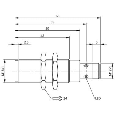 BES M18EG1-PSC50S-S04G-S BALLUFF  - Codice di ordinazione: BES02Z9