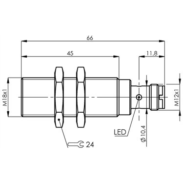 BES M18EH1-L01C80B-S04G-L04 BALLUFF  - Part Number: BES05WY