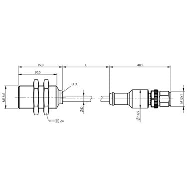 BES M18ME-PSC80B-BP00,3-GS04 BALLUFF  - Codice di ordinazione: BES05AP