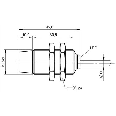 BES M18ME-PSC80F-BV03 BALLUFF  - Codice di ordinazione: BES05FE