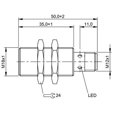 BES M18MF1-PSC50A-S04G-W01 BALLUFF  - Codice di ordinazione: BES02KA