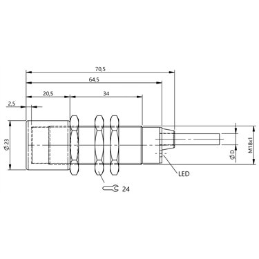 BES M18MF2-PSC80F-BV02-EXD BALLUFF  - Codice di ordinazione: BES05L3