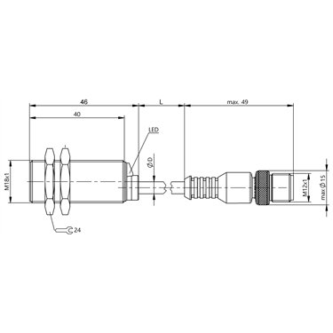 BES M18MG-GSC70B-BP00,3-GS04 BALLUFF  - Codice di ordinazione: BES006C