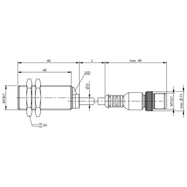BES M18MG-GSC70B-BX00,3-GS04-U BALLUFF  - Codice di ordinazione: BES03FJ