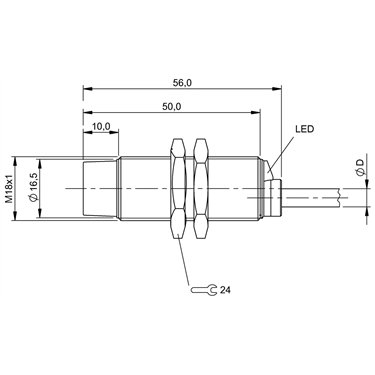 BES M18MG-NSC16F-BV05 BALLUFF  - Codice di ordinazione: BES04PW