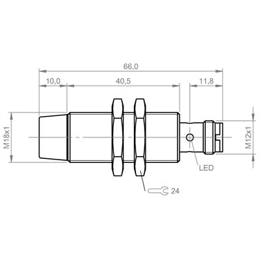 BES M18MG-NSC16F-S04G BALLUFF  - Codice di ordinazione: BES044J