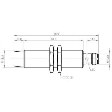 BES M18MN-PSH16F-S04G BALLUFF  - Codice di ordinazione: BES058T