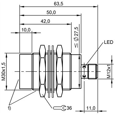 BES M30EE1-PSC40F-S04G-S BALLUFF  - Codice di ordinazione: BES02YC