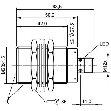 BES M30EG1-PSC20Z-S04G-S12 BALLUFF  - Codice di ordinazione: BES03JK