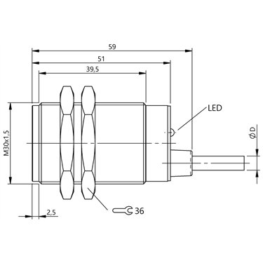 BES M30EG2-PSC10B-BV02-EXF BALLUFF  - Part Number: BES05M5