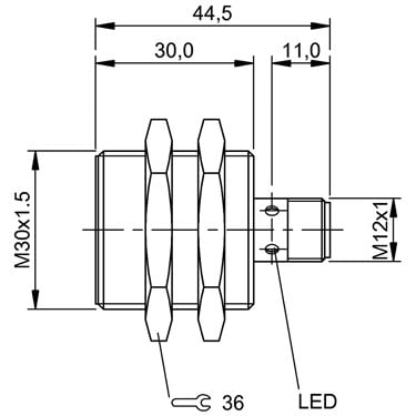BES M30ME-PSC10B-S04G-003 BALLUFF  - Codice di ordinazione: BES00F8