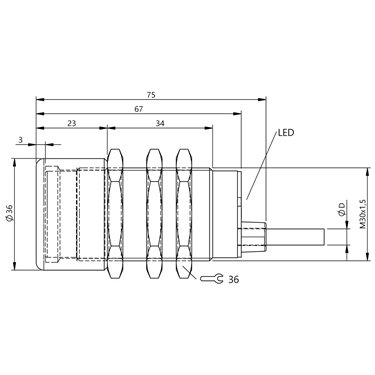 BES M30MF2-PSC15F-BV02-EXE BALLUFF  - Codice di ordinazione: BES05LC