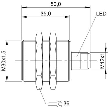 BES M30MF-USC15B-S04K BALLUFF  - Codice di ordinazione: BES0094
