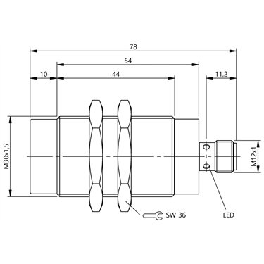 BES M30MH2-GNX15F-S04G-EXC BALLUFF  - Codice di ordinazione: BES05N2