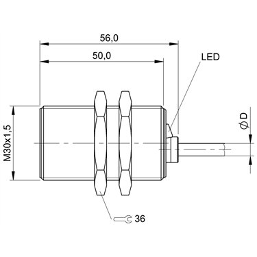 BES M30MI-PSC10B-BV05 BALLUFF  - Part Number: BES00A2
