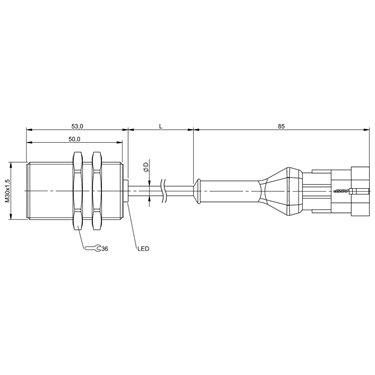 BES M30MI-PSC15B-BP00,15-Z10 BALLUFF  - Codice di ordinazione: BES05YP