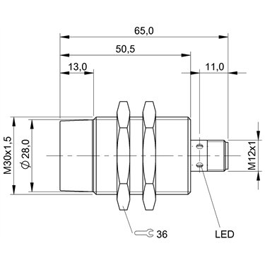 BES M30ML-PSC20E-S04G-W01 BALLUFF  - Codice di ordinazione: BES03MZ