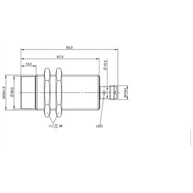 BES M30MM-PSC30F-S04G BALLUFF  - Codice di ordinazione: BES03RE