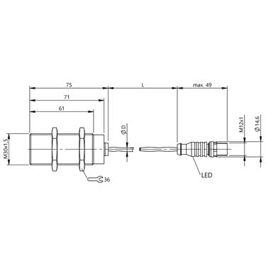 BES M30N1-PSC10B-GT05-T BALLUFF  - Codice di ordinazione: BES05N5