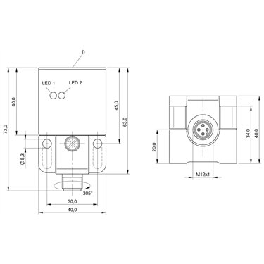 BES Q40KEU-NAH20B-S04G-001 BALLUFF  - Codice di ordinazione: BES022W