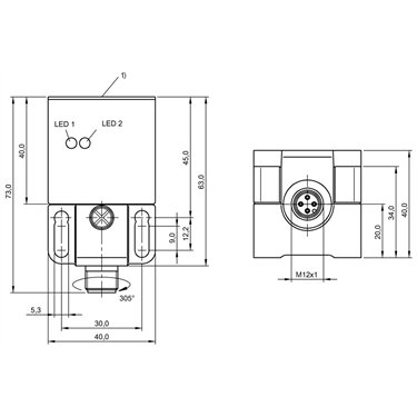 BES Q40KEU-PAH25F-S04G BALLUFF  - Codice di ordinazione: BES0210