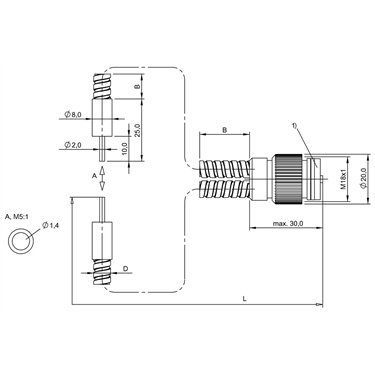 BFO 18A-LGG-MZG-10-0,5 BALLUFF  - Codice di ordinazione: BFO001Z
