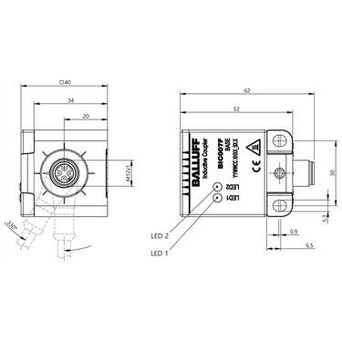 BIC 1B0-IT1A7-Q40KFU-SM4A4A BALLUFF  - Part Number: BIC007F