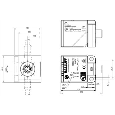 BIC 1B0-ITA50-Q40KFU-SM4A4A BALLUFF  - Codice di ordinazione: BIC0070
