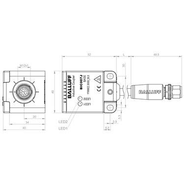 BIC 1I3-P2A50-Q40KFU-EPX0-002-M4CA BALLUFF  - Part Number: BIC007J