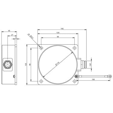 BIC 1P0-P25A0-Q120AE-SA3A40 BALLUFF  - Codice di ordinazione: BIC0075