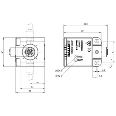 BIC 2B0-IT1A7-Q40KFU-SM4A5A BALLUFF  - Codice di ordinazione: BIC007H