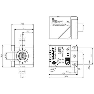 BIC 2B0-ITA50-Q40KFU-SM4A5A BALLUFF  - Codice di ordinazione: BIC0071