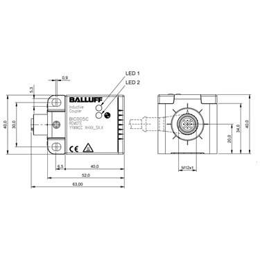 BIC 2I0-I2A50-Q40KFU-SM4A5A BALLUFF  - Part Number: BIC005C