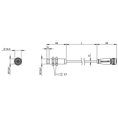 BIC 2I1-P2A05-M12MF-BPX0-003-M44A BALLUFF  - Codice di ordinazione: BIC0078
