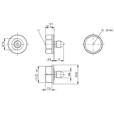 BIS C-140-05/L-M8 BALLUFF  - Codice di ordinazione: BIS00J2