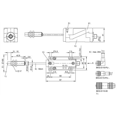 BIS L-400-043-003-02-S115 BALLUFF  - Codice di ordinazione: BIS00CK