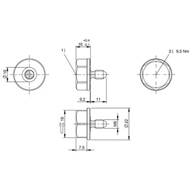 BIS M-143-02/A-M6 BALLUFF  - Codice di ordinazione: BIS00NU