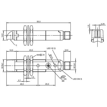 BLE 18KW-PA-1PP-S4-C BALLUFF  - Code de commande: BOS00CW