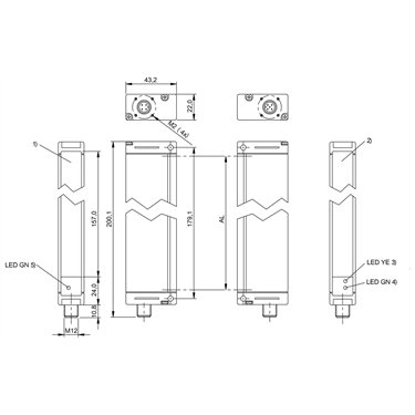 BLG 1-015-210-050-PV01-SX BALLUFF  - Code de commande: BLG0003