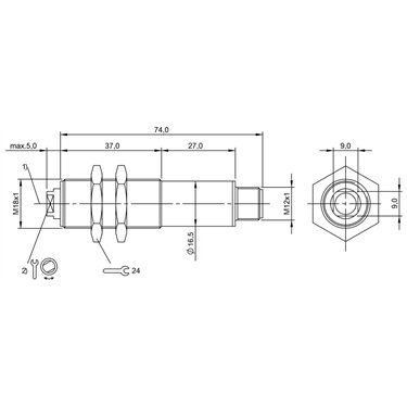 BLS 18M-XX-1LT-S4-C BALLUFF  - Code de commande: BOS00AW